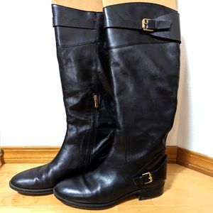 Sam Edelman Black Leather knee high boots